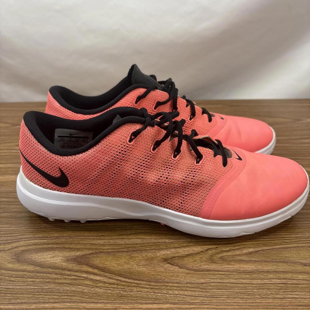 Women’s Nike Lunarlon Hot Pink Grip Bottom Golf Shoes Size 8.5 US 819040-600 - Picture 4 of 10
